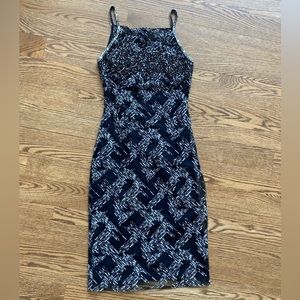 BADGLEY MISCHKA Beaded Cocktail Dress - DESIGNER